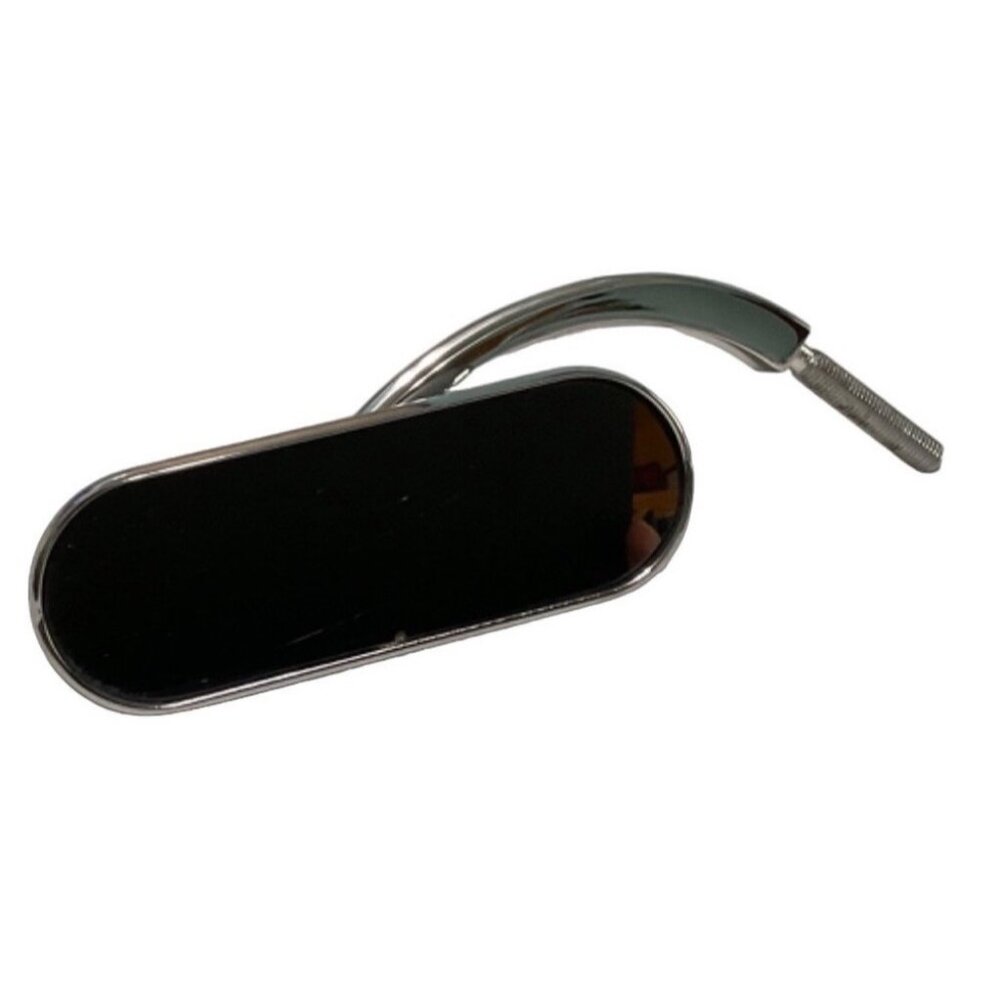 Arlen Ness Motorcycle Oval Micro Mirror Left Side Rear View Chrome